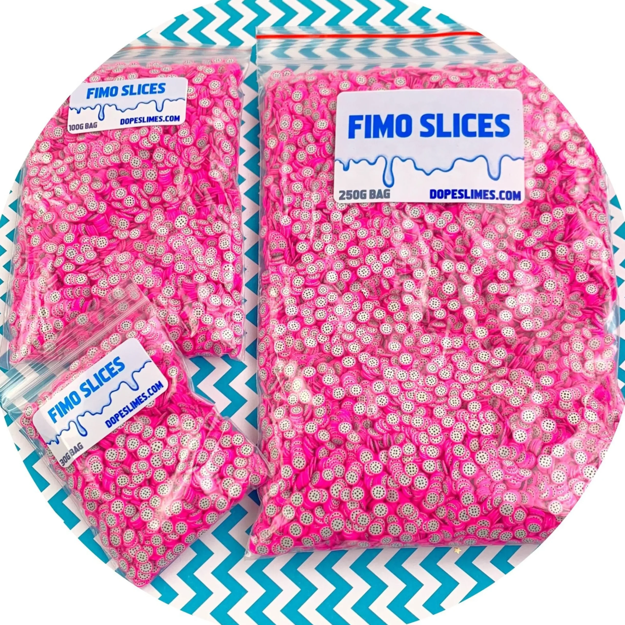 Dragon Fruit Fimo Slices