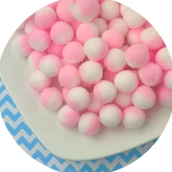 Duo Colored Pom Poms