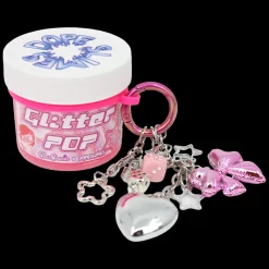 Glitter Pop! Travel Slime Charm Keychain Dope Slimes x CharCharms Collab