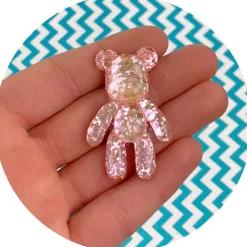 Holographic Glitter Bear Charms