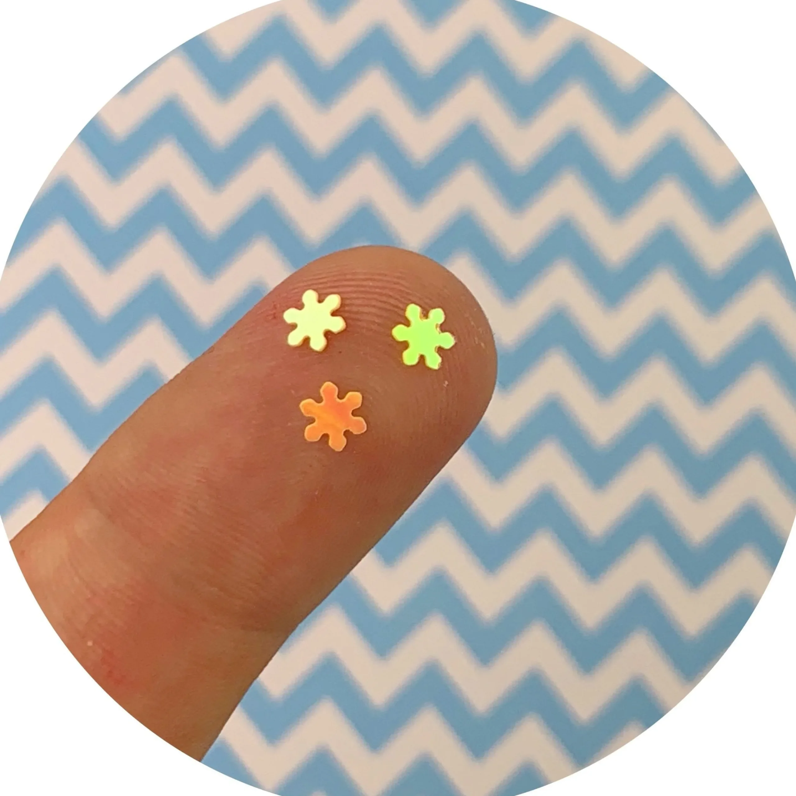 Holographic Snow Flakes - 3 colors!