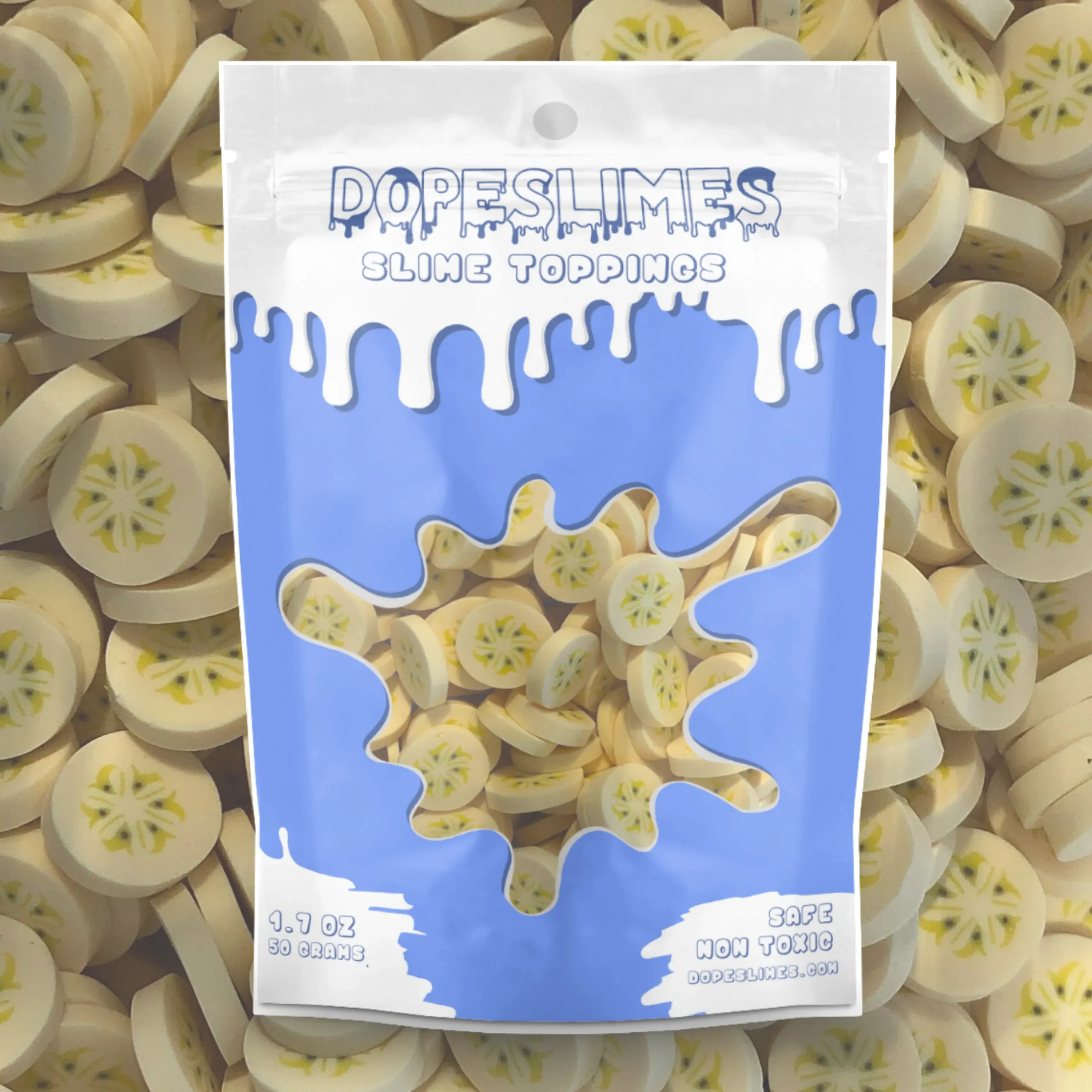 Jumbo Banana Fimo Slices
