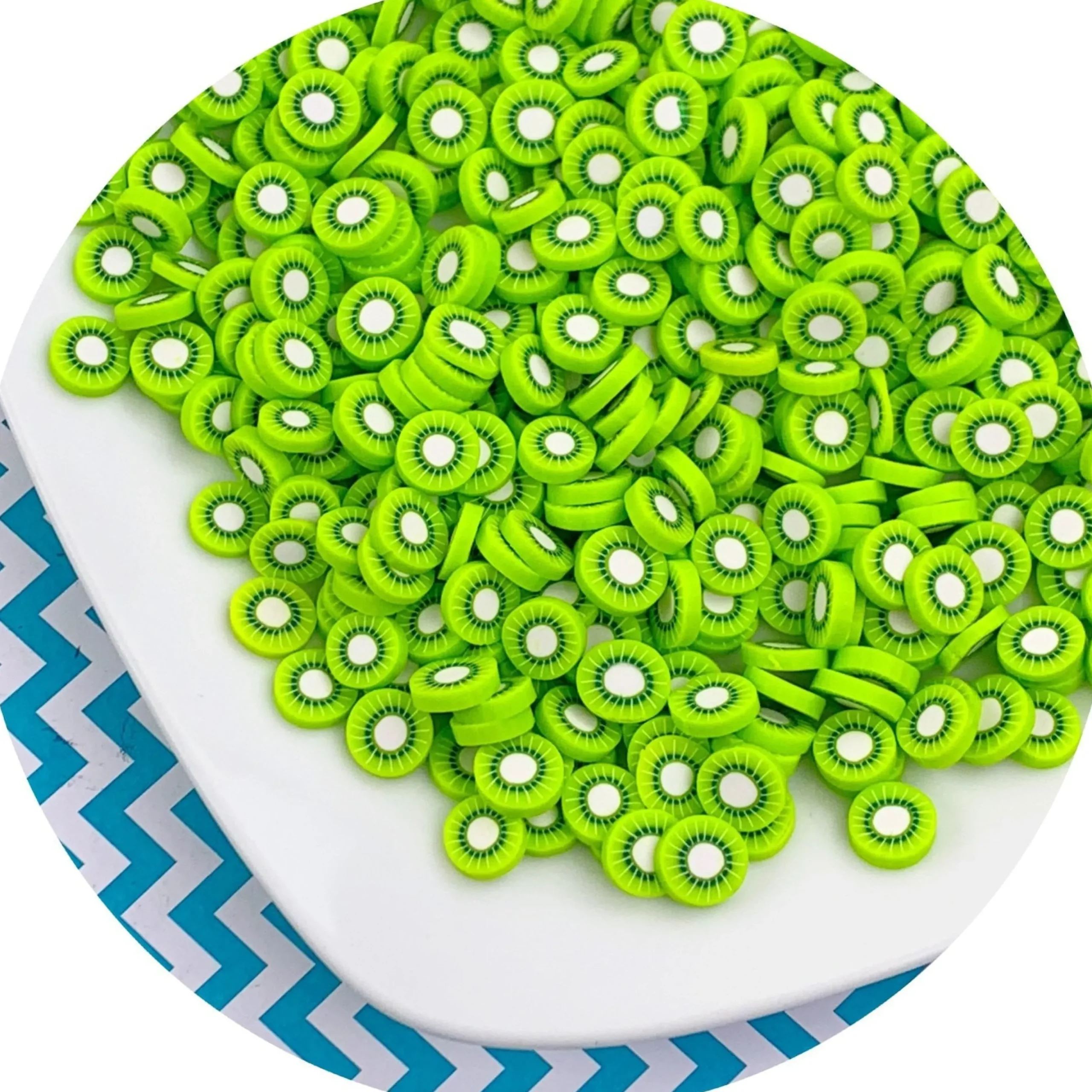 Jumbo Kiwi Fimo Slices