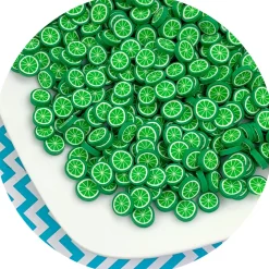 Jumbo Lime Fimo Slices