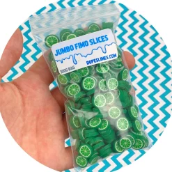 Jumbo Lime Fimo Slices