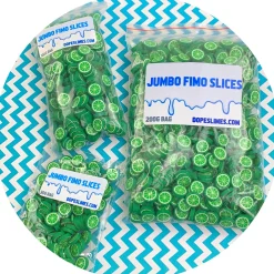 Jumbo Lime Fimo Slices