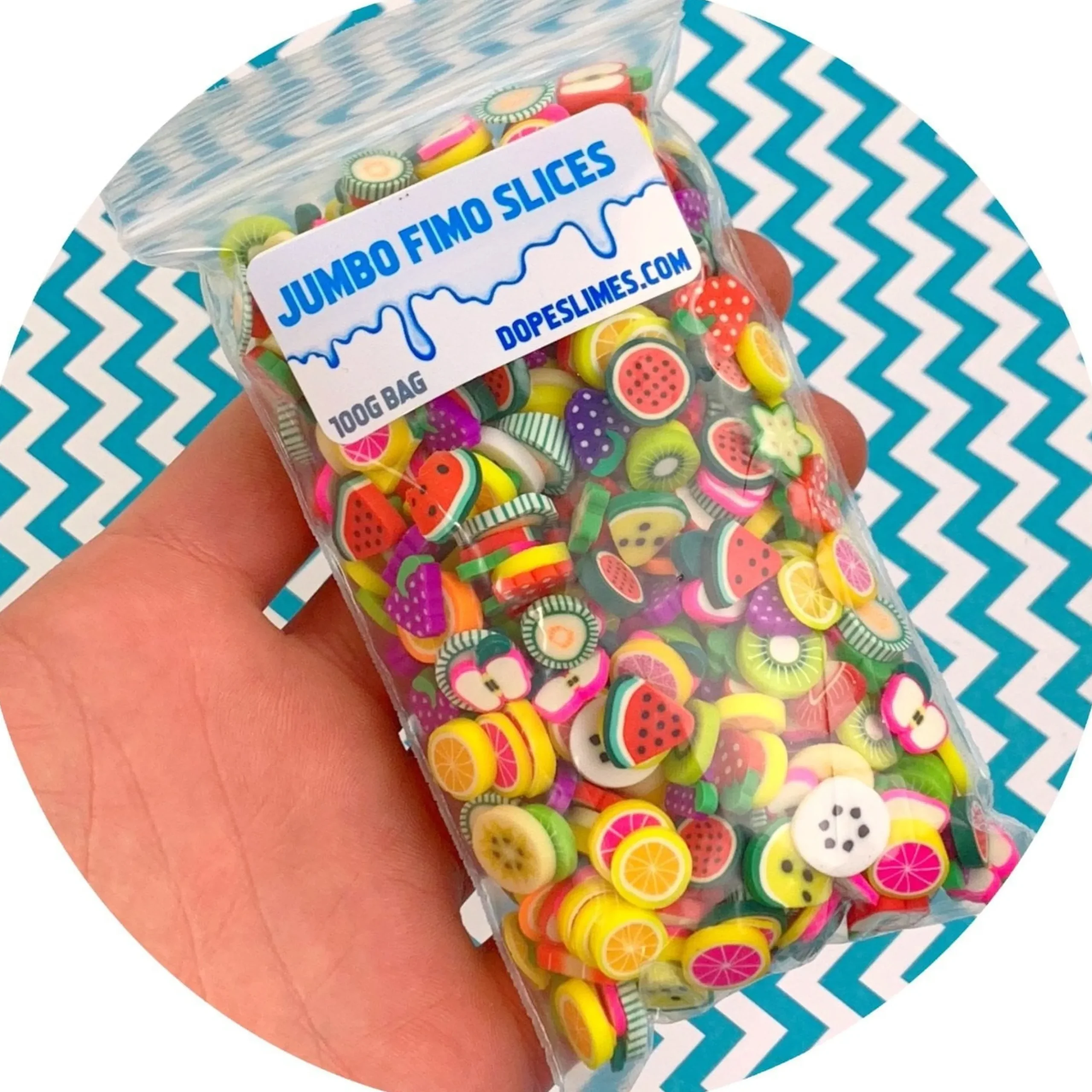 Jumbo Mixed Fruit Fimo Slices