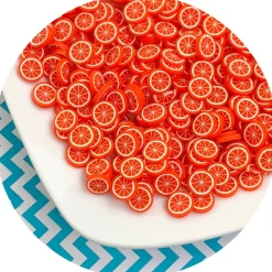 Jumbo Orange Fruit Fimo Slices