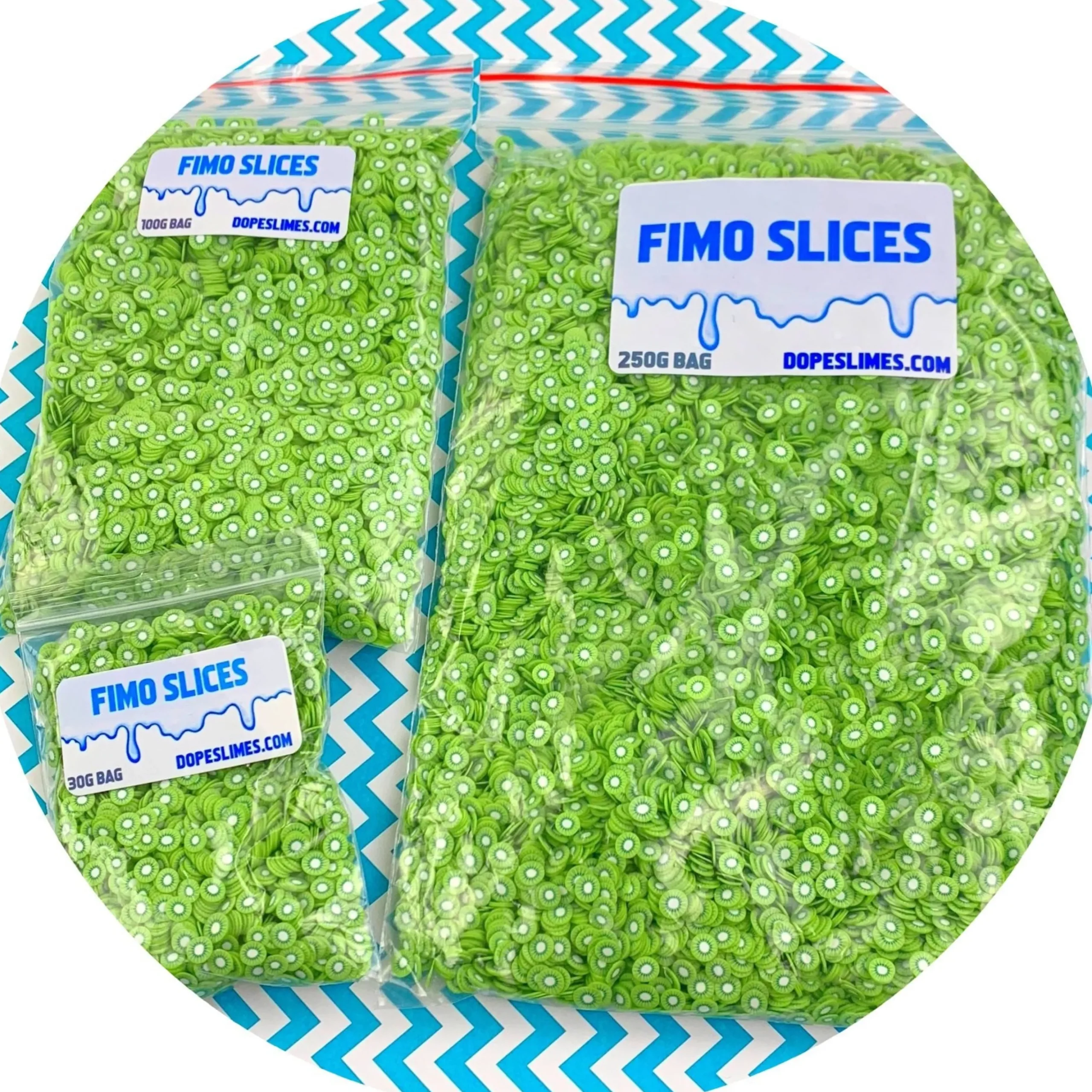 Kiwi Fimo Slices