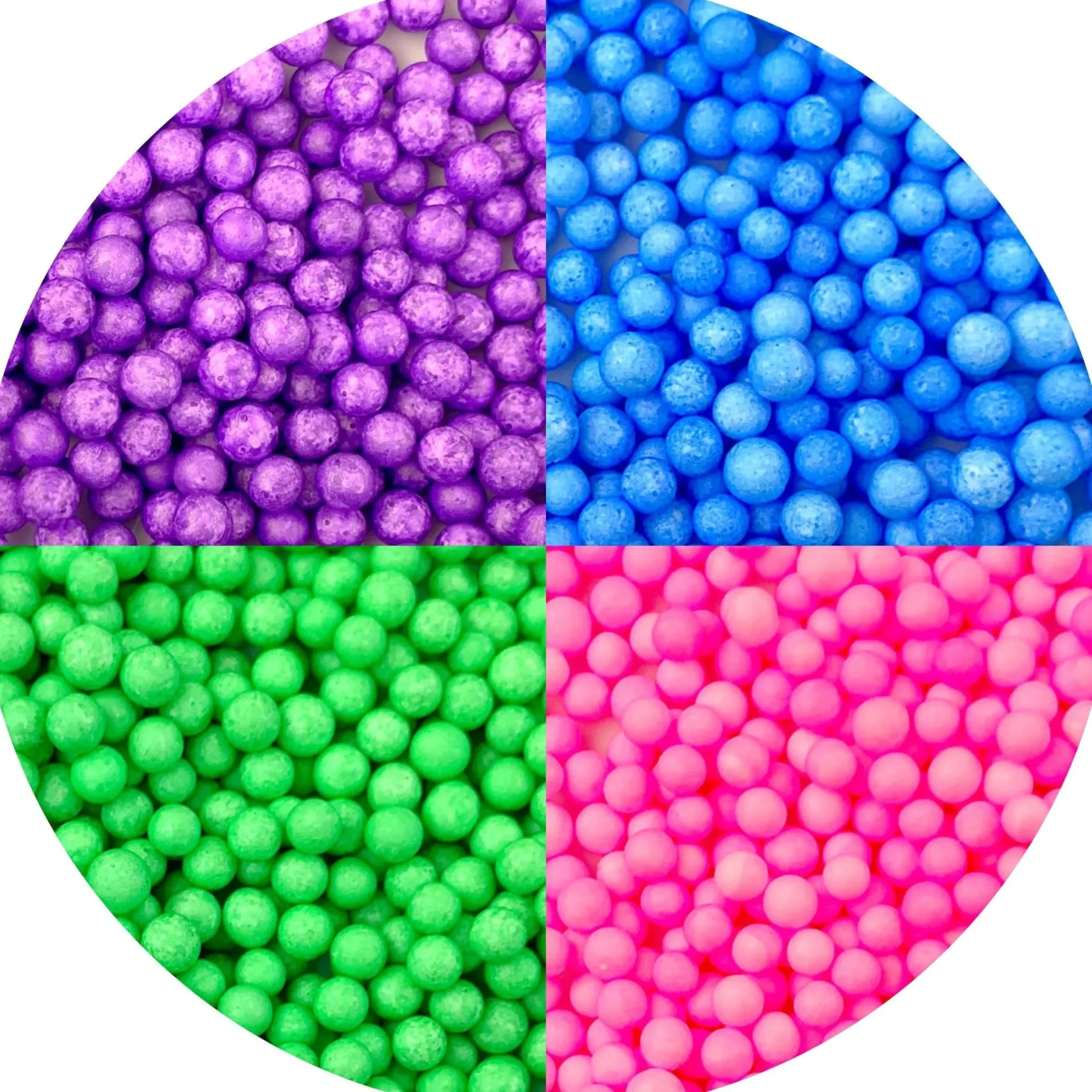 Large Bright Foam Beads