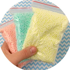 Multi-Pack Small Pastel Foam Beads