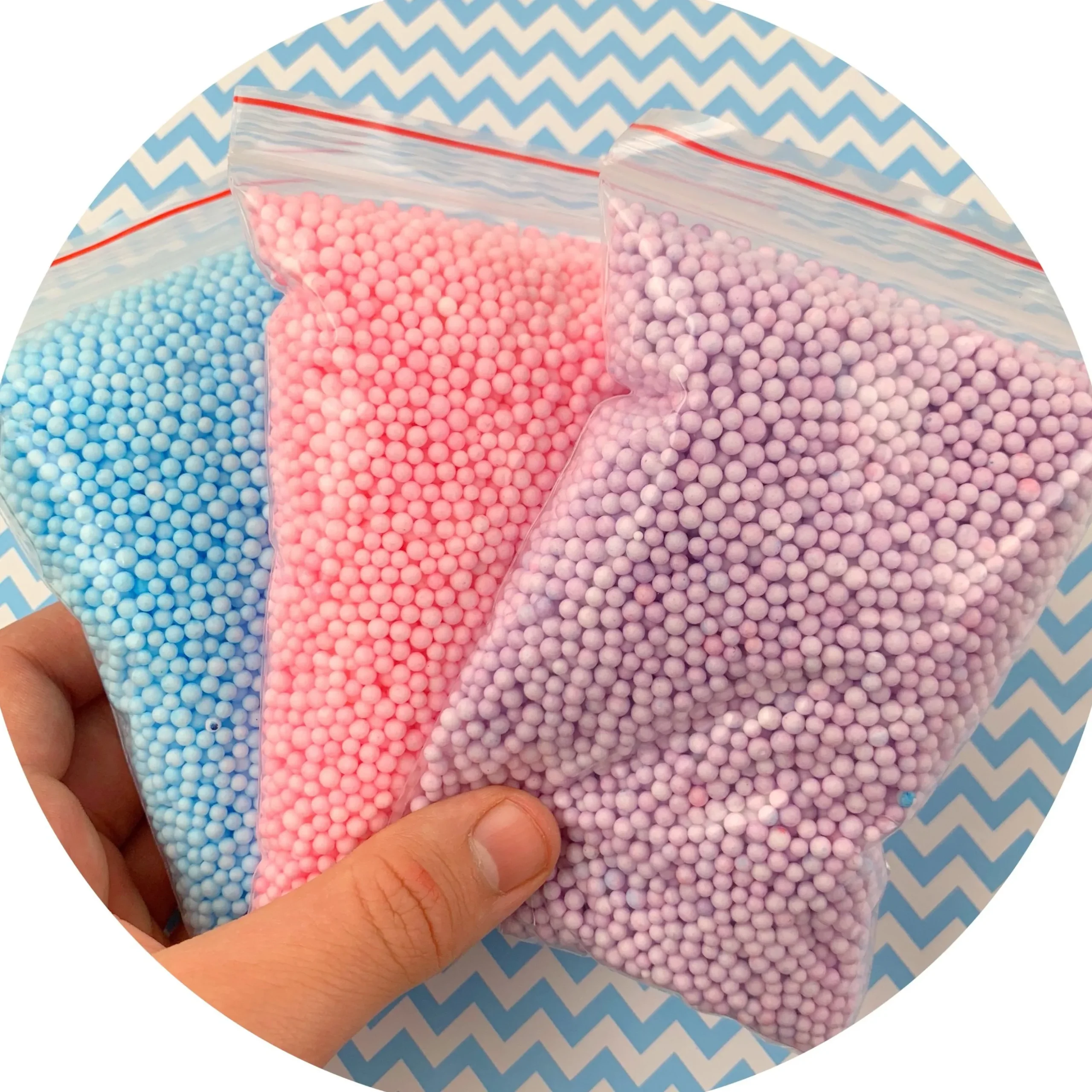 Multi-Pack Small Pastel Foam Beads