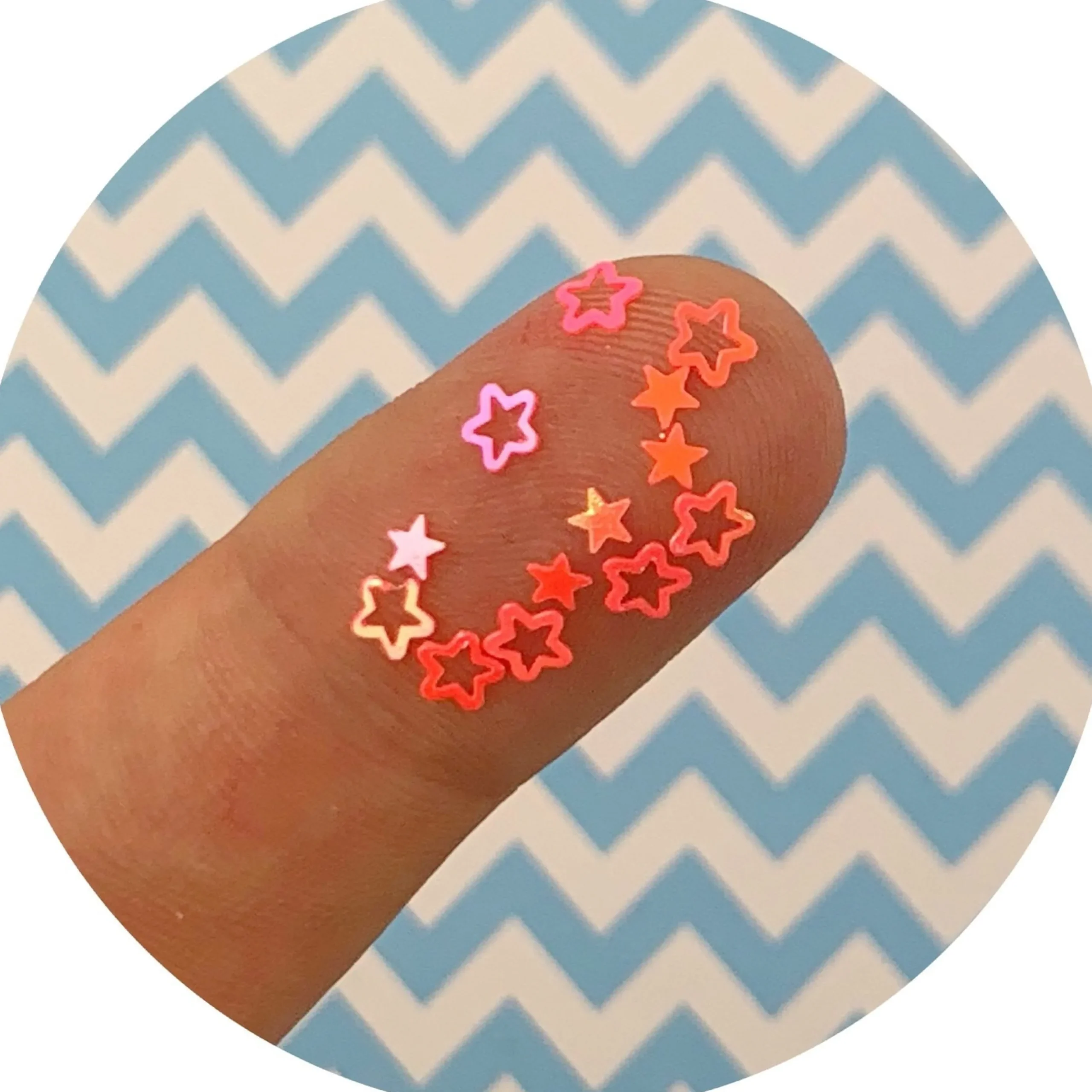 Neon Pink Stars