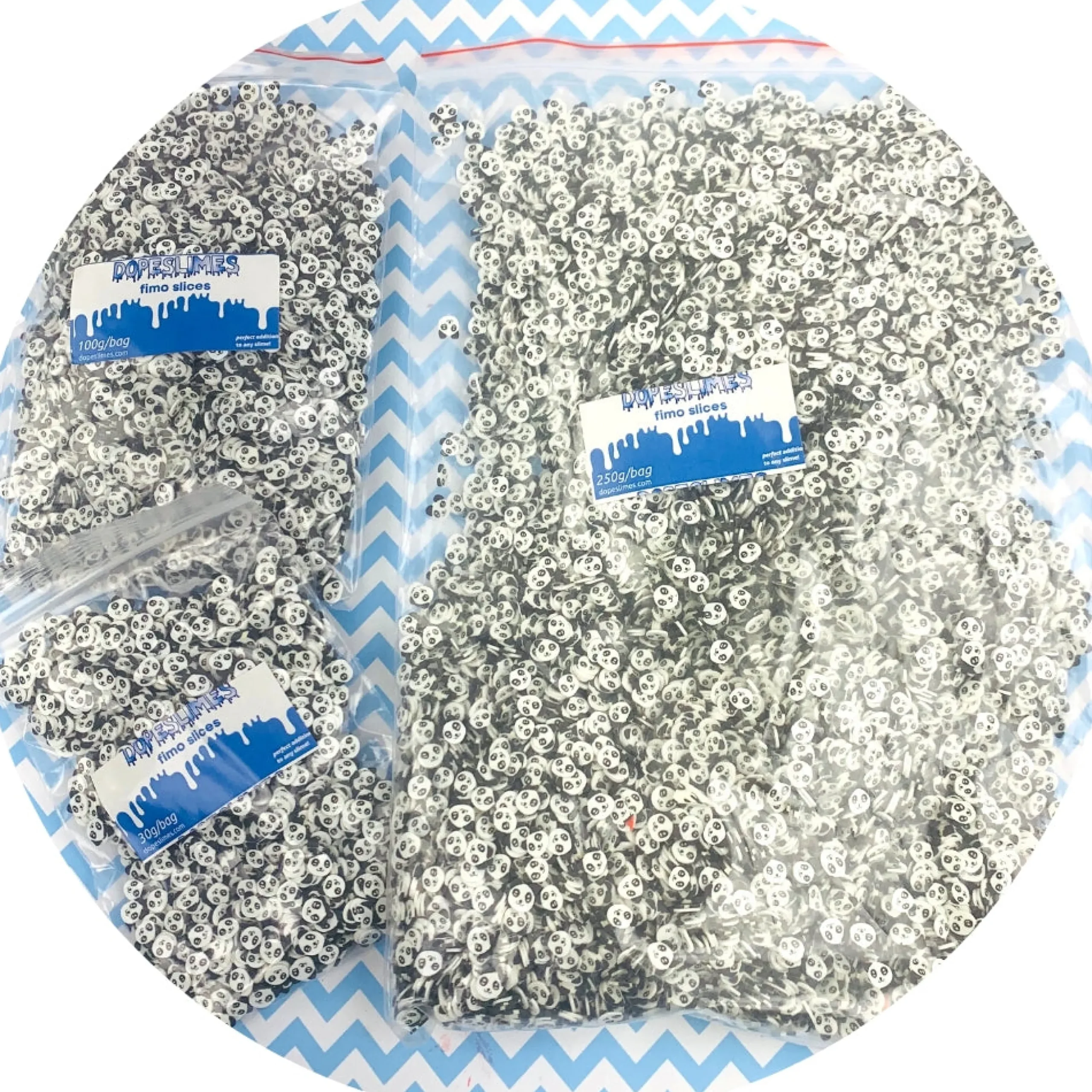 Panda Fimo Slices