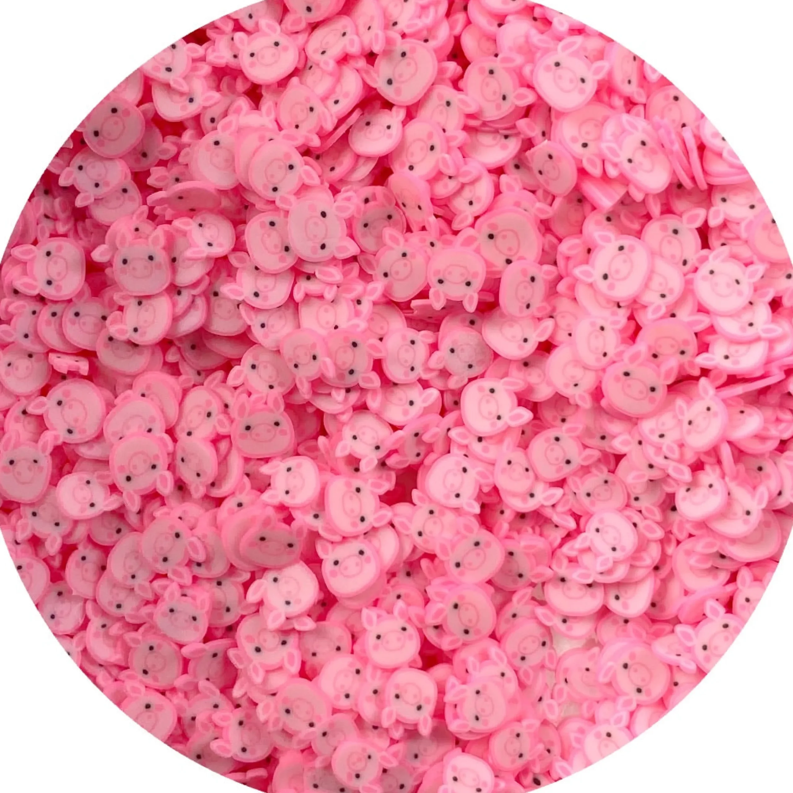 Pig Fimo Slices