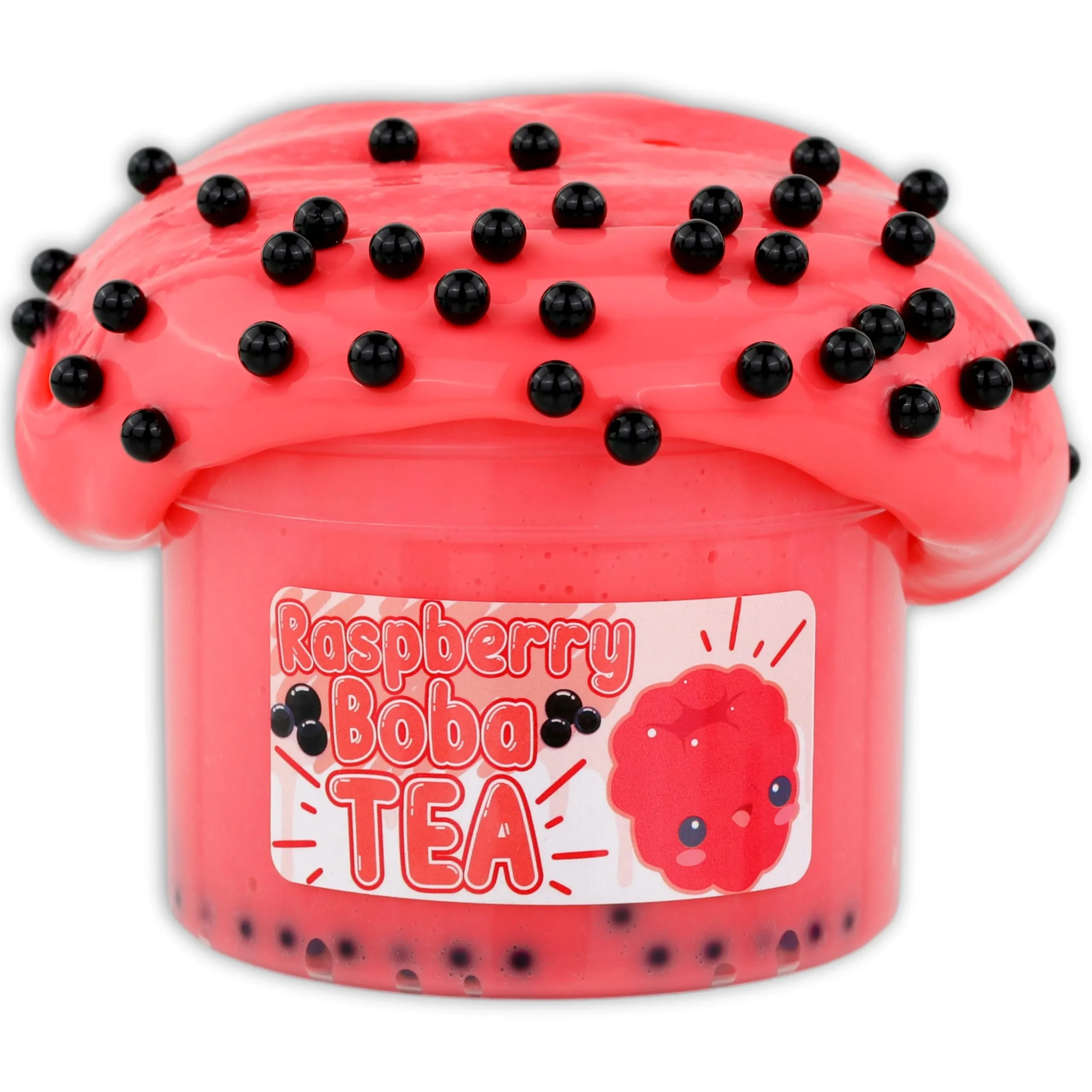 Raspberry Boba Tea
