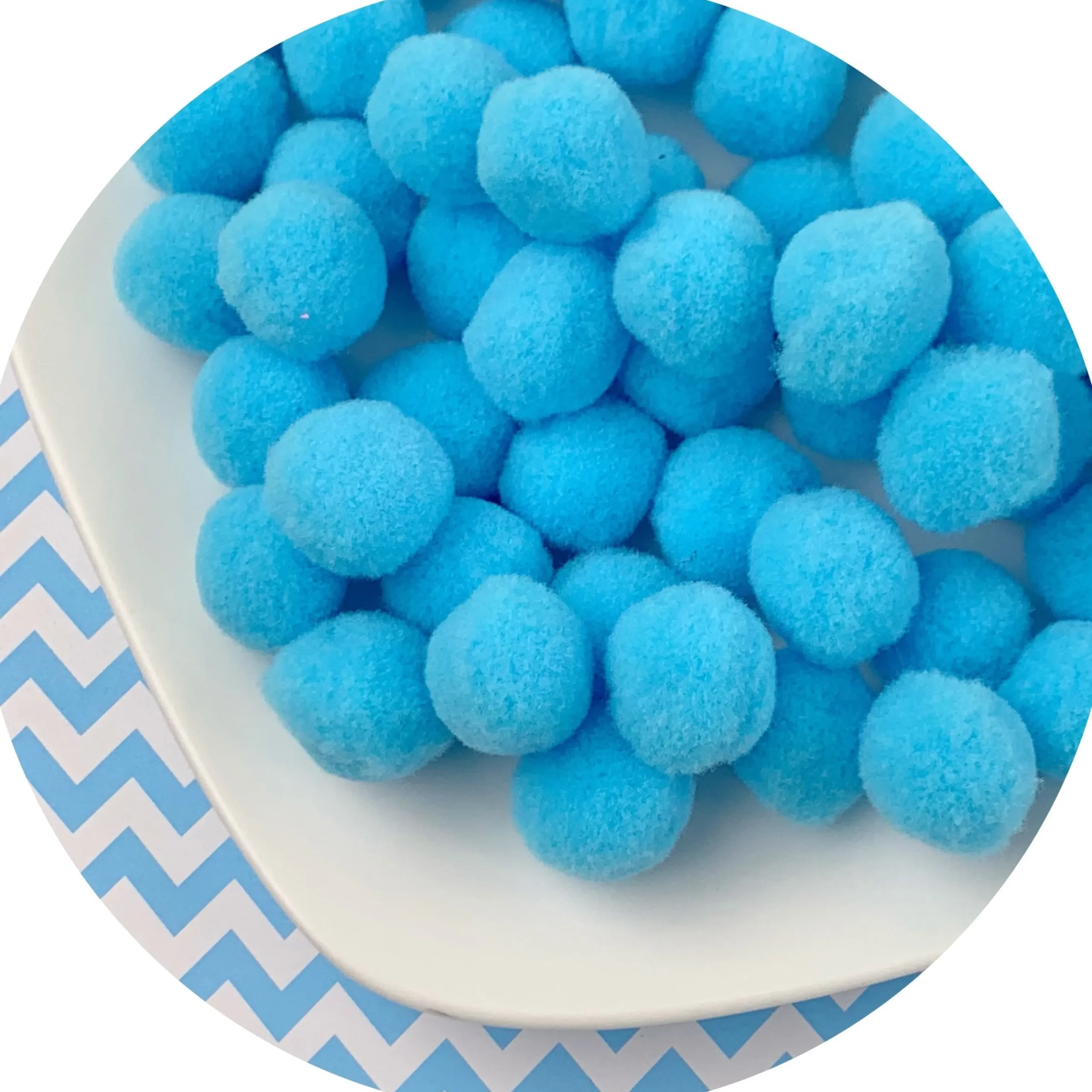 Single Colored Pom Poms