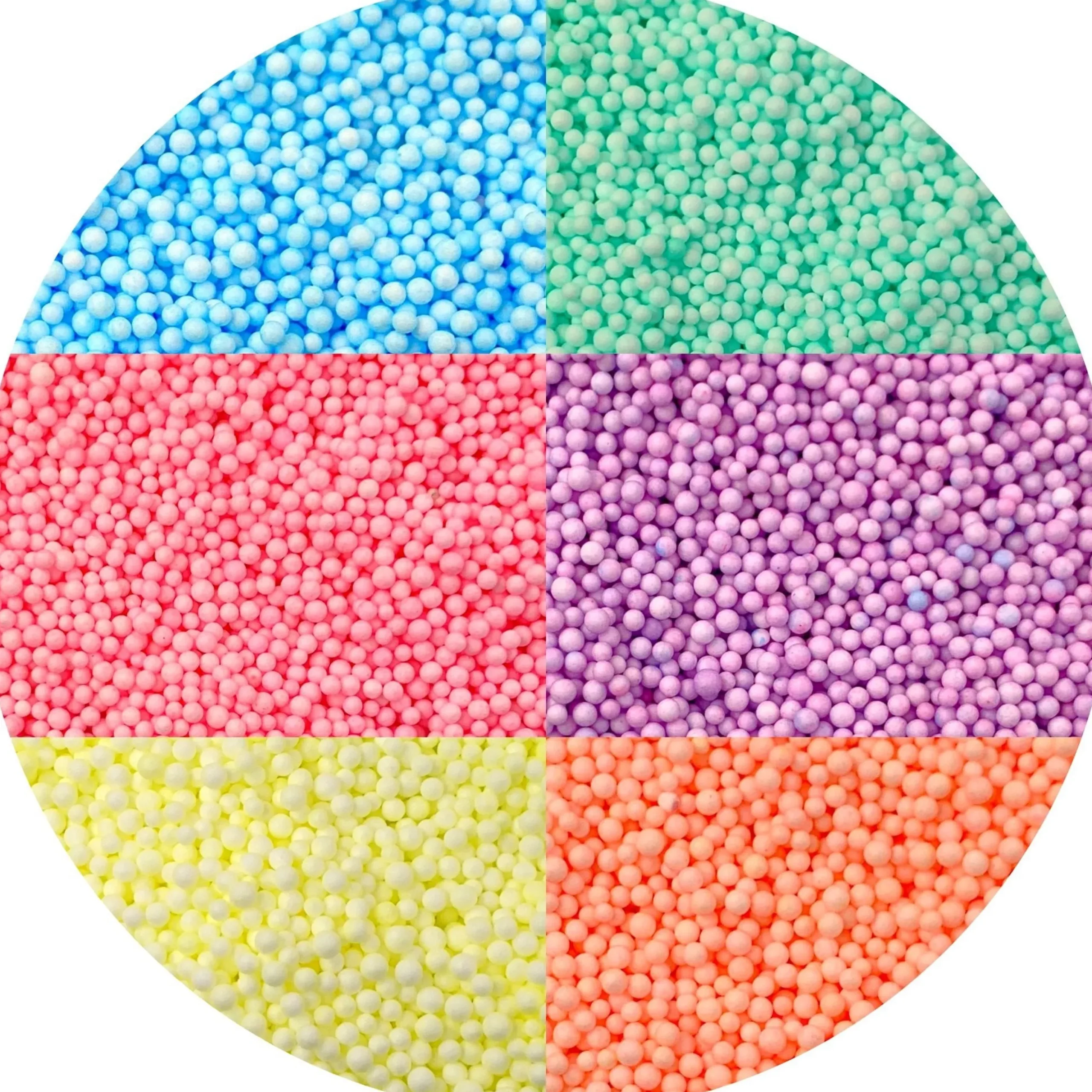 Small Pastel Foam Beads