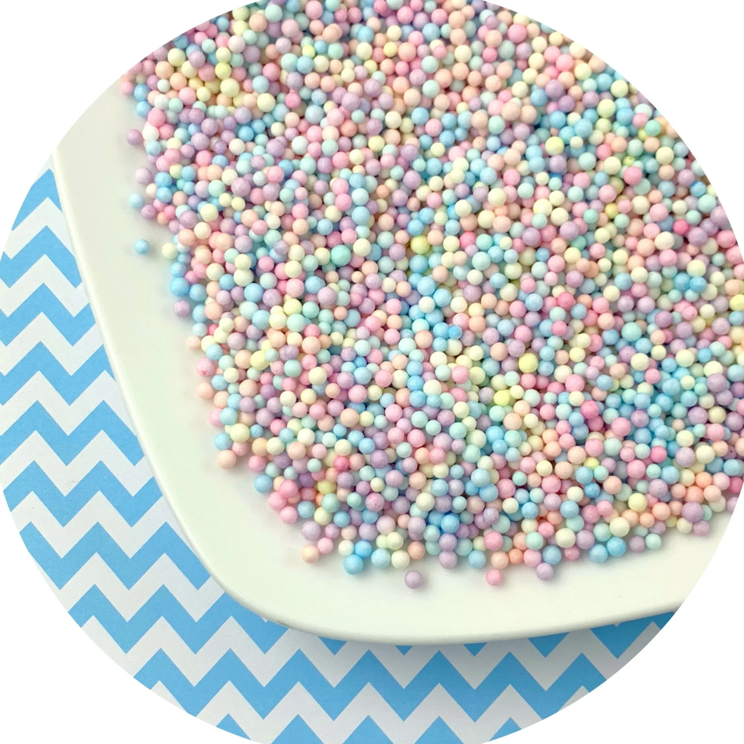 Small Pastel Foam Beads