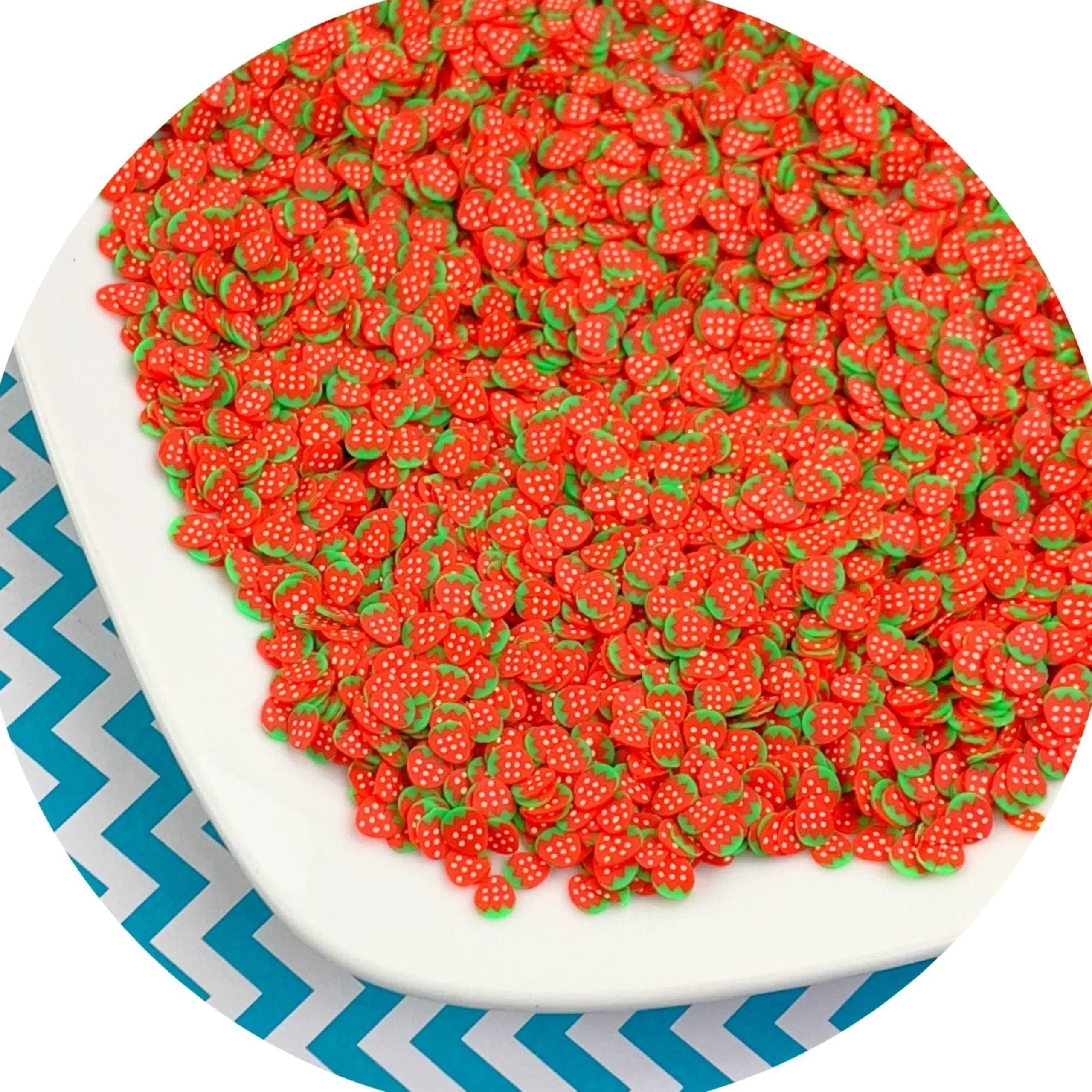 Strawberry Fimo Slices