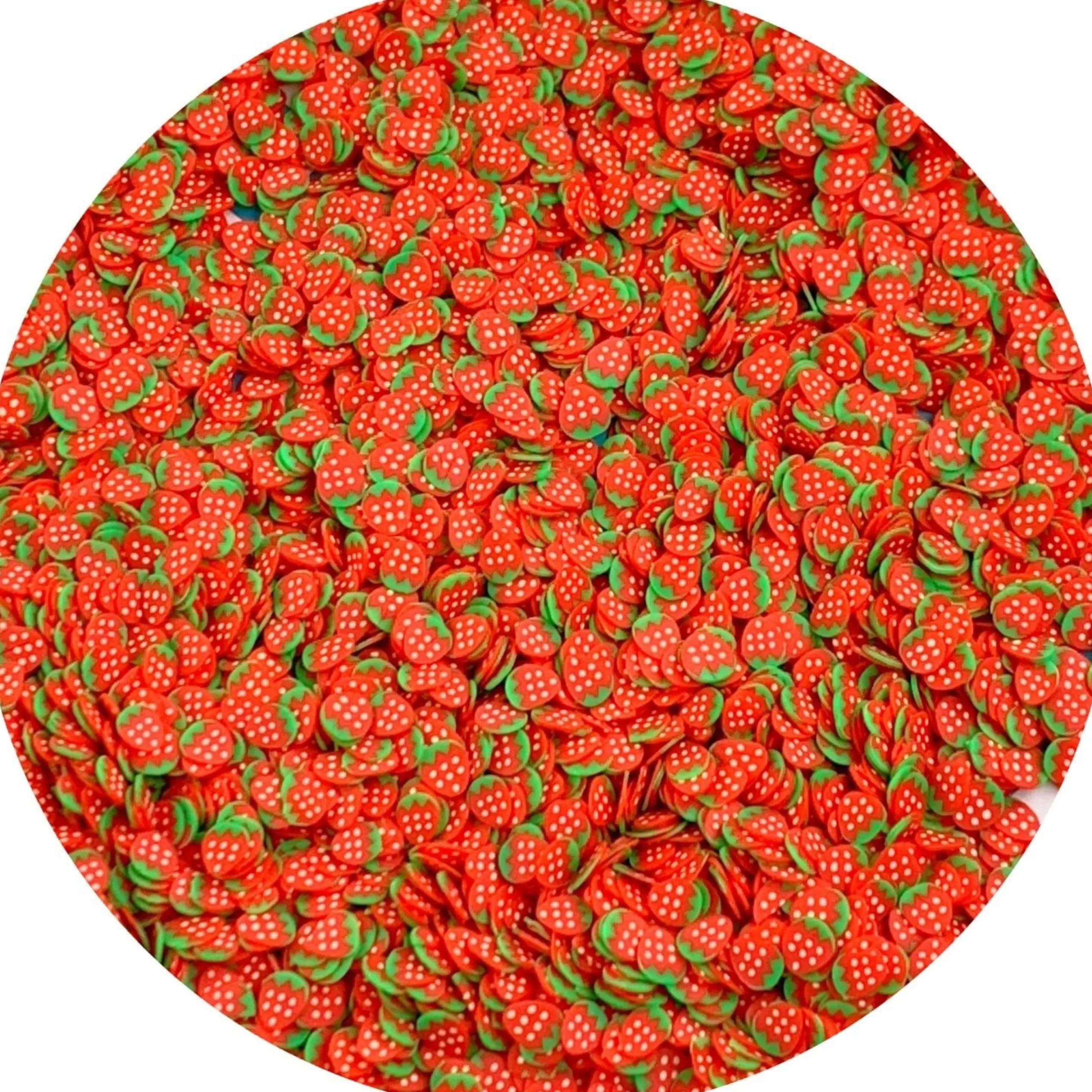 Strawberry Fimo Slices